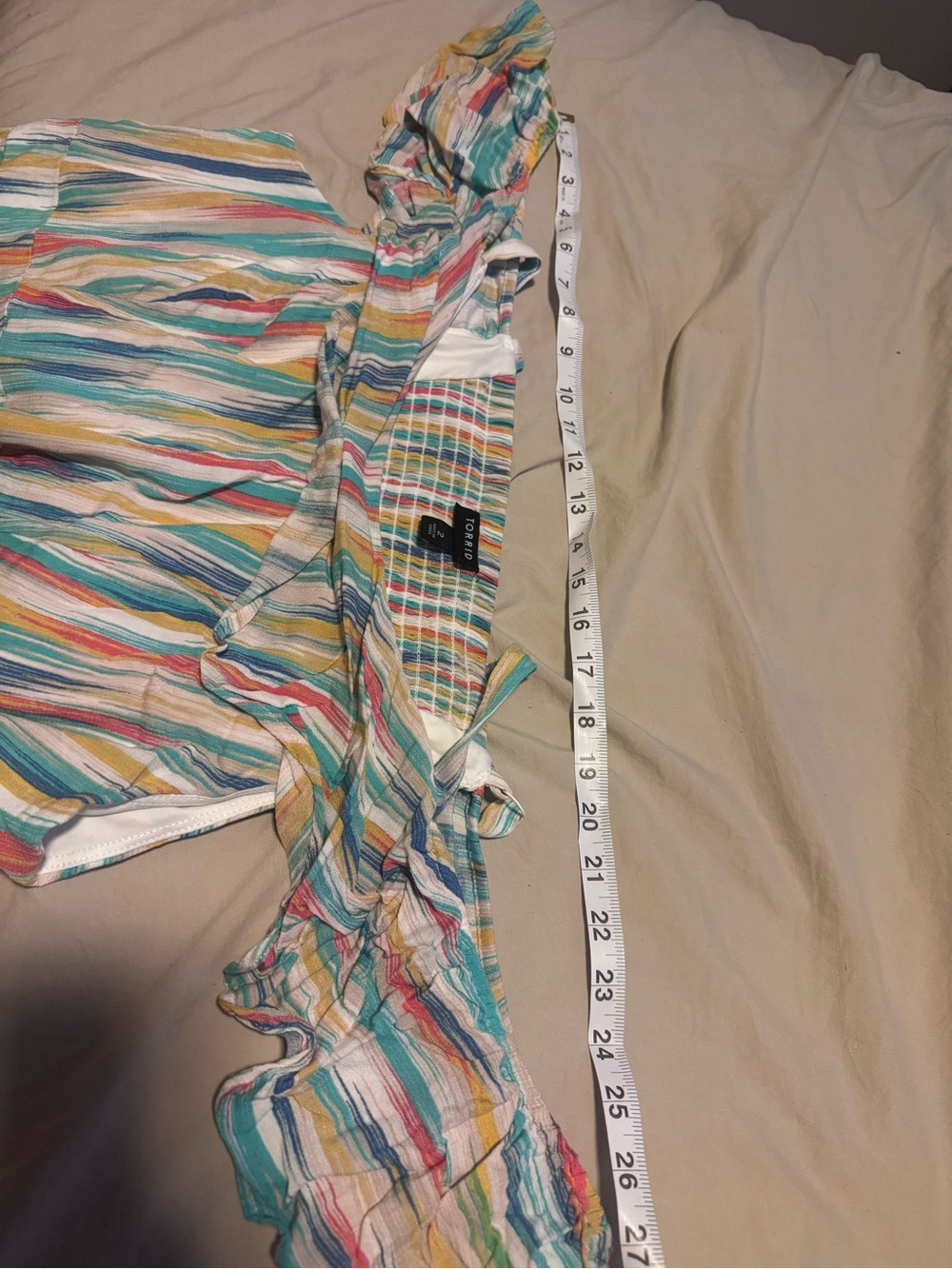 torrid Multicolor Striped Ruffle Sundress - Picture 6 of 7